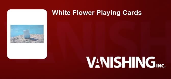 White Flower Playing Cards
