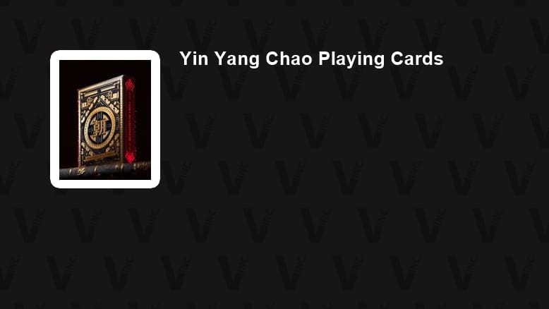 Yin Yang Chao Playing Cards